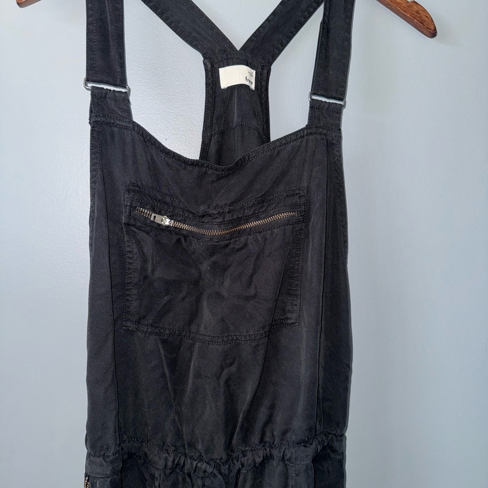 Aritzia Wilfred Free Valletta Overalls cropped in black - Picture 3 of 11